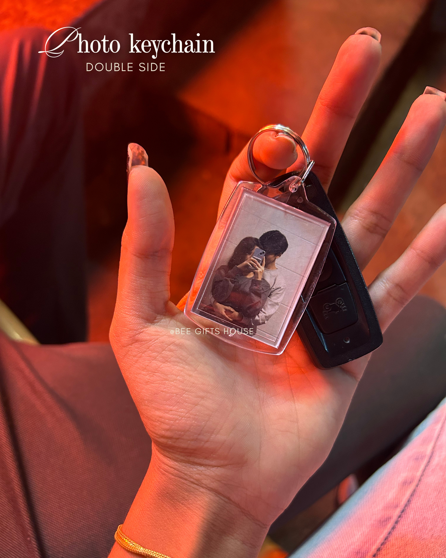 Photo keychain ( double side )