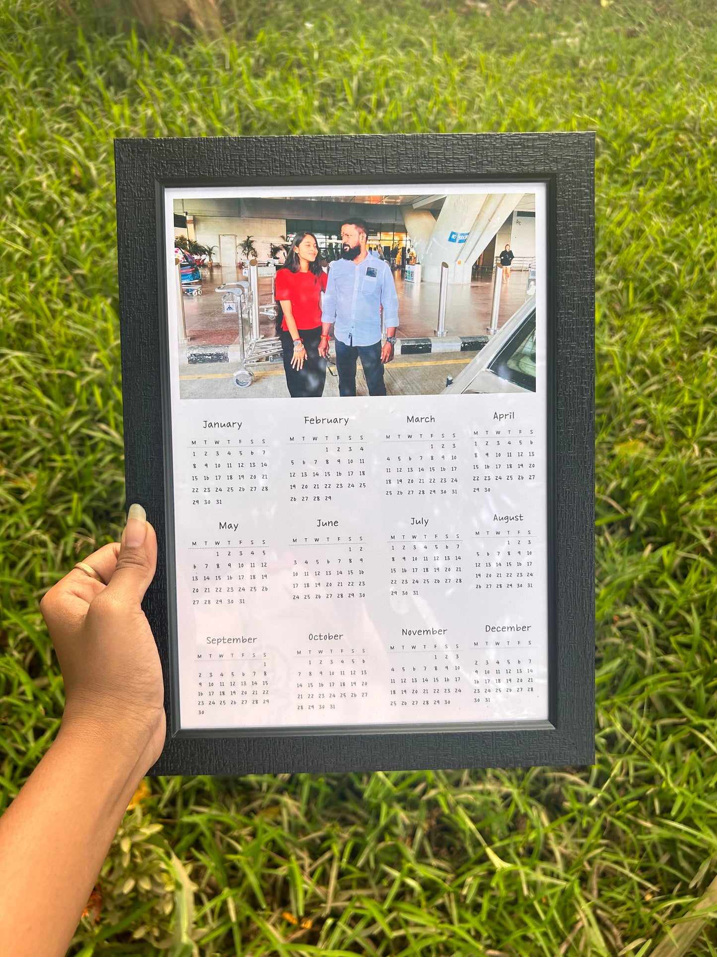 Calendar frame