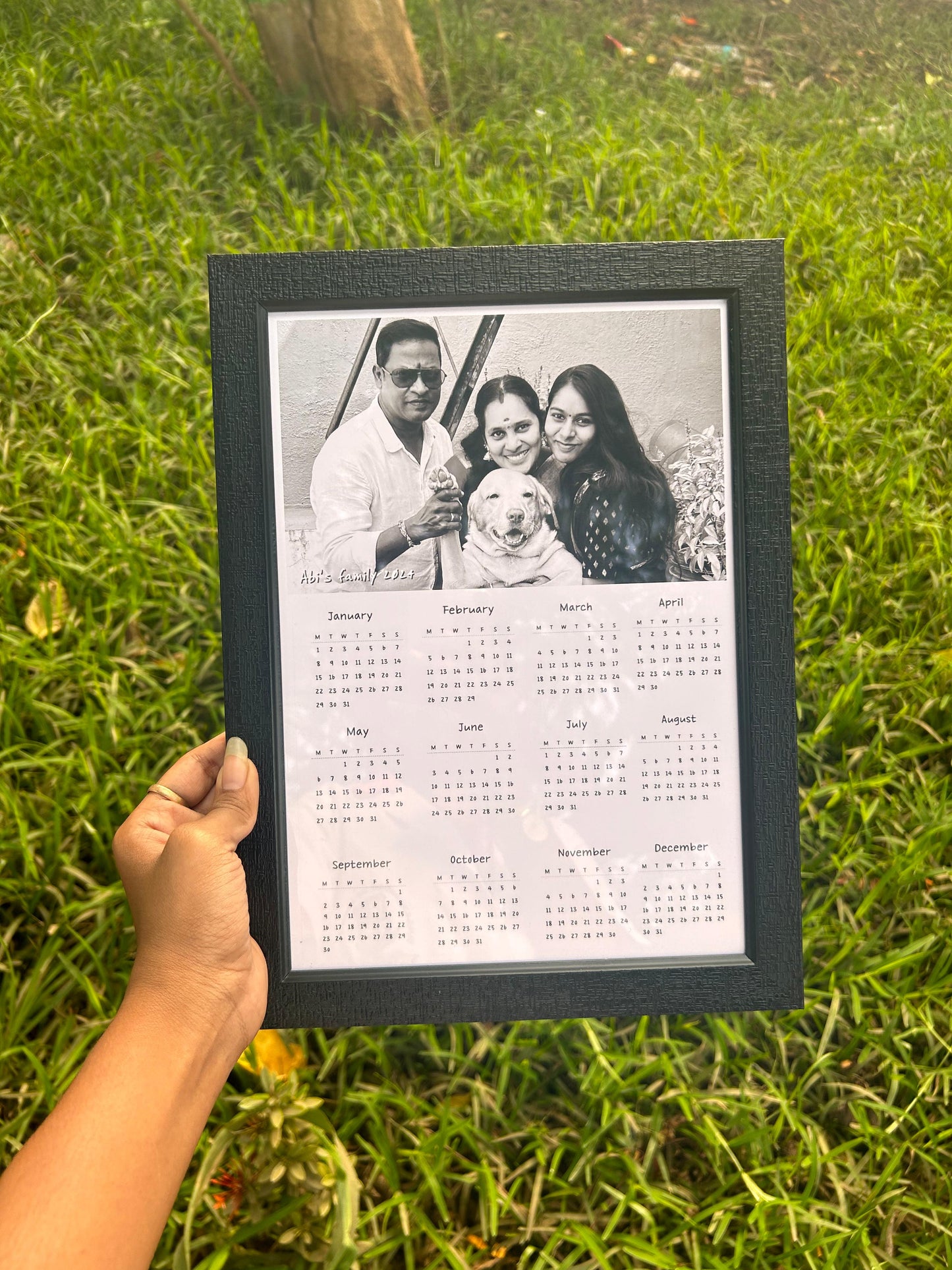 Calendar frame