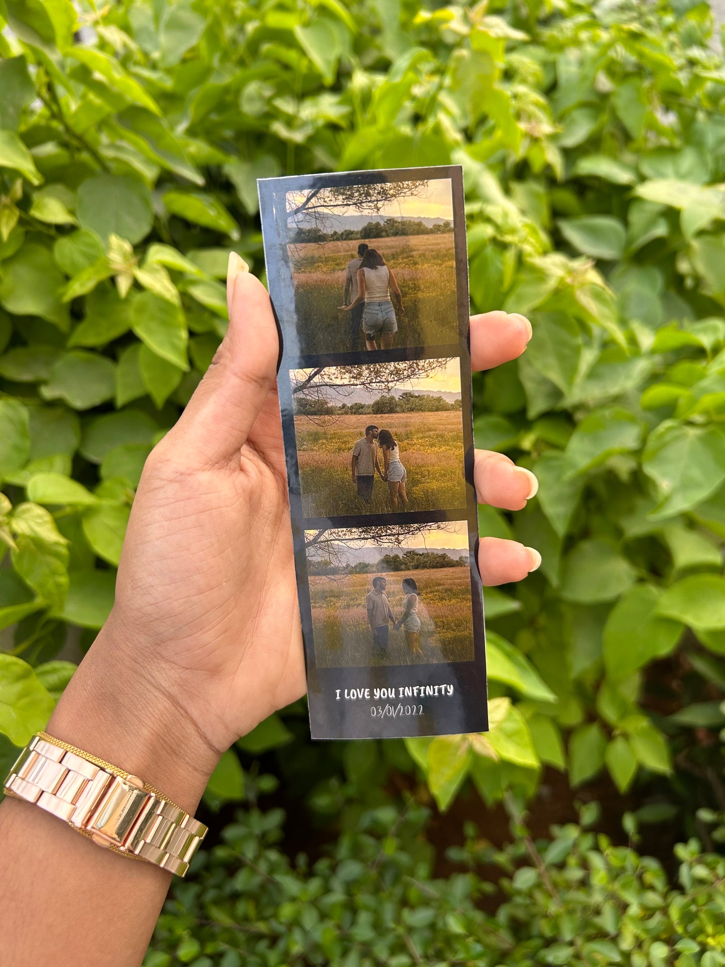 Vintage memory photo strip