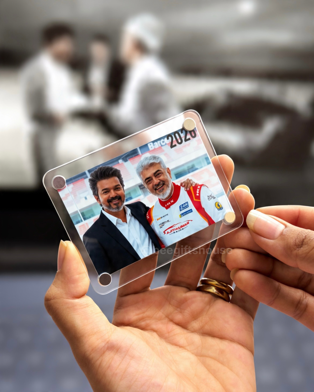 THALA x THALAPATHY acrylic fridge magnet - double side