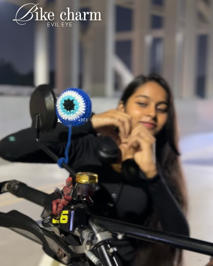 Evil eye bike charm