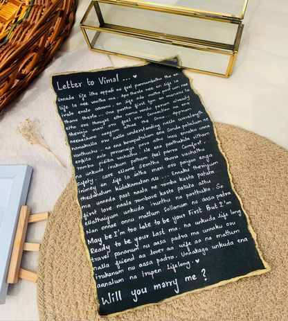 Vintage letter scroll box