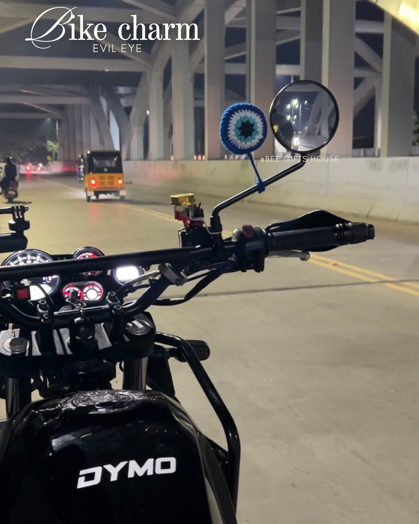 Evil eye bike charm