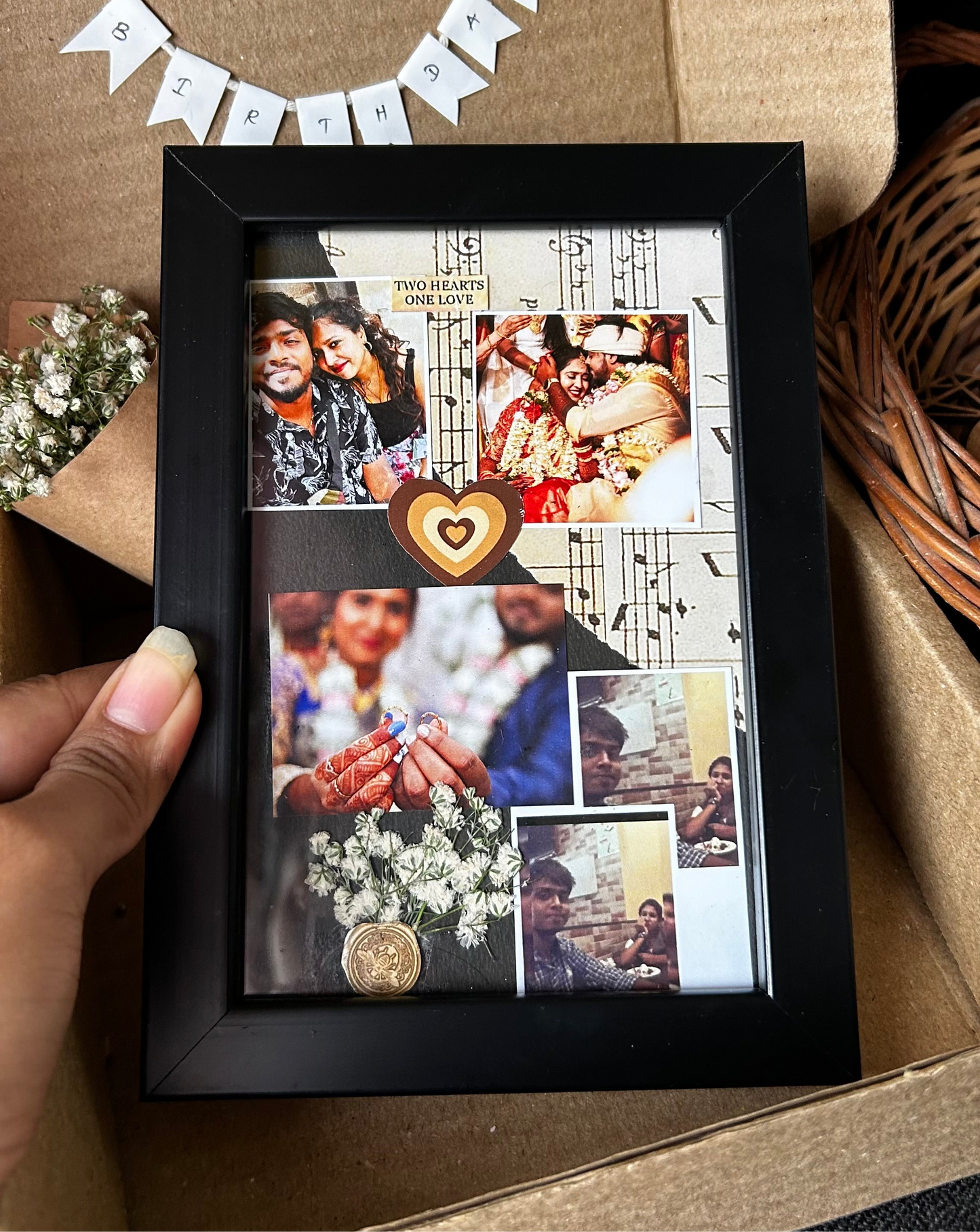 Handcrafted aesthetic black frame