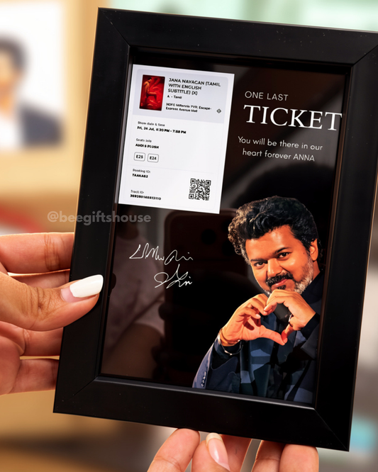 Thalapathy last ticket with special video scanner