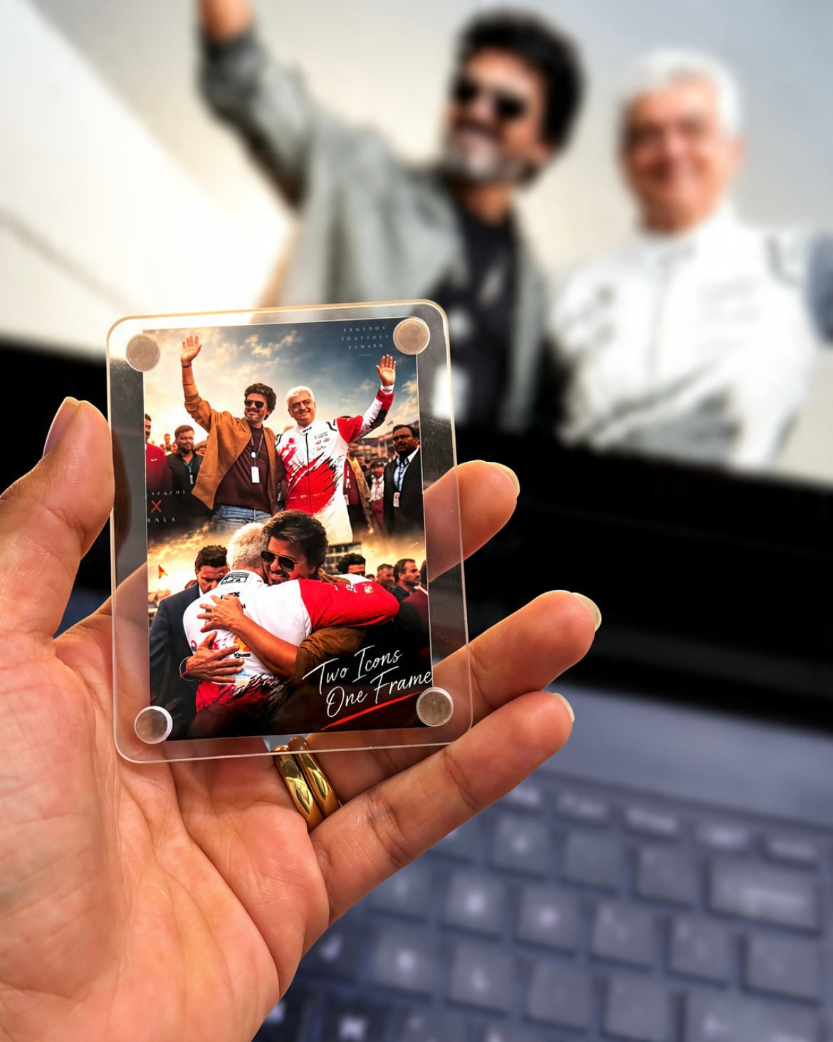 THALA x THALAPATHY acrylic fridge magnet - single side