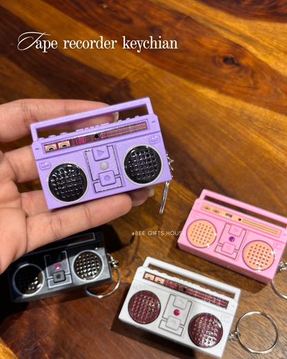 Tape recorder keychain