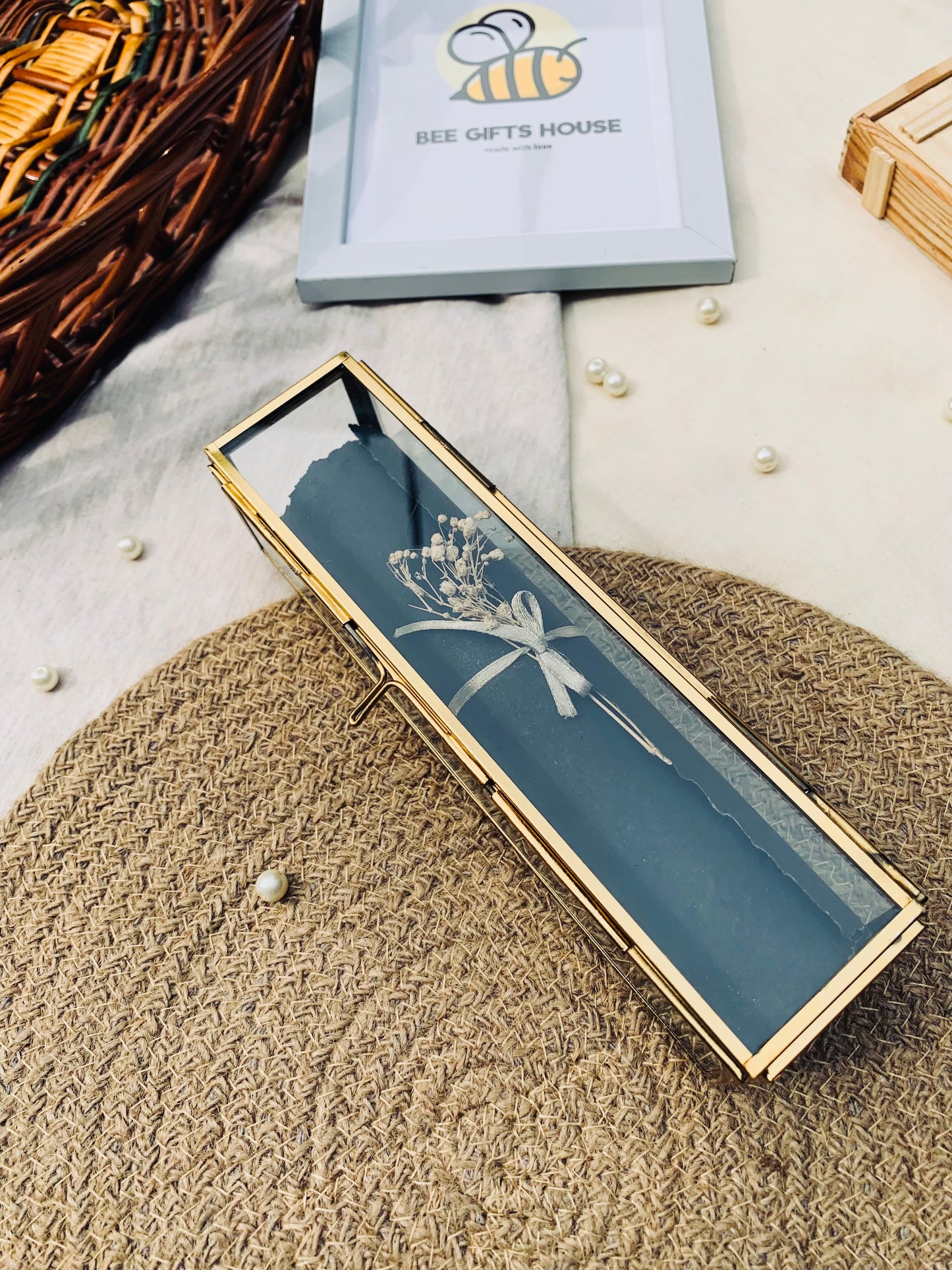 Vintage letter scroll box