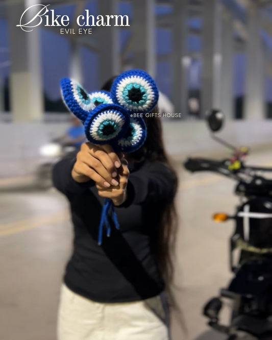 Evil eye bike charm
