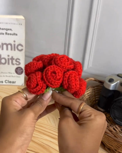 Crochet Rose Bouquets / Coaster