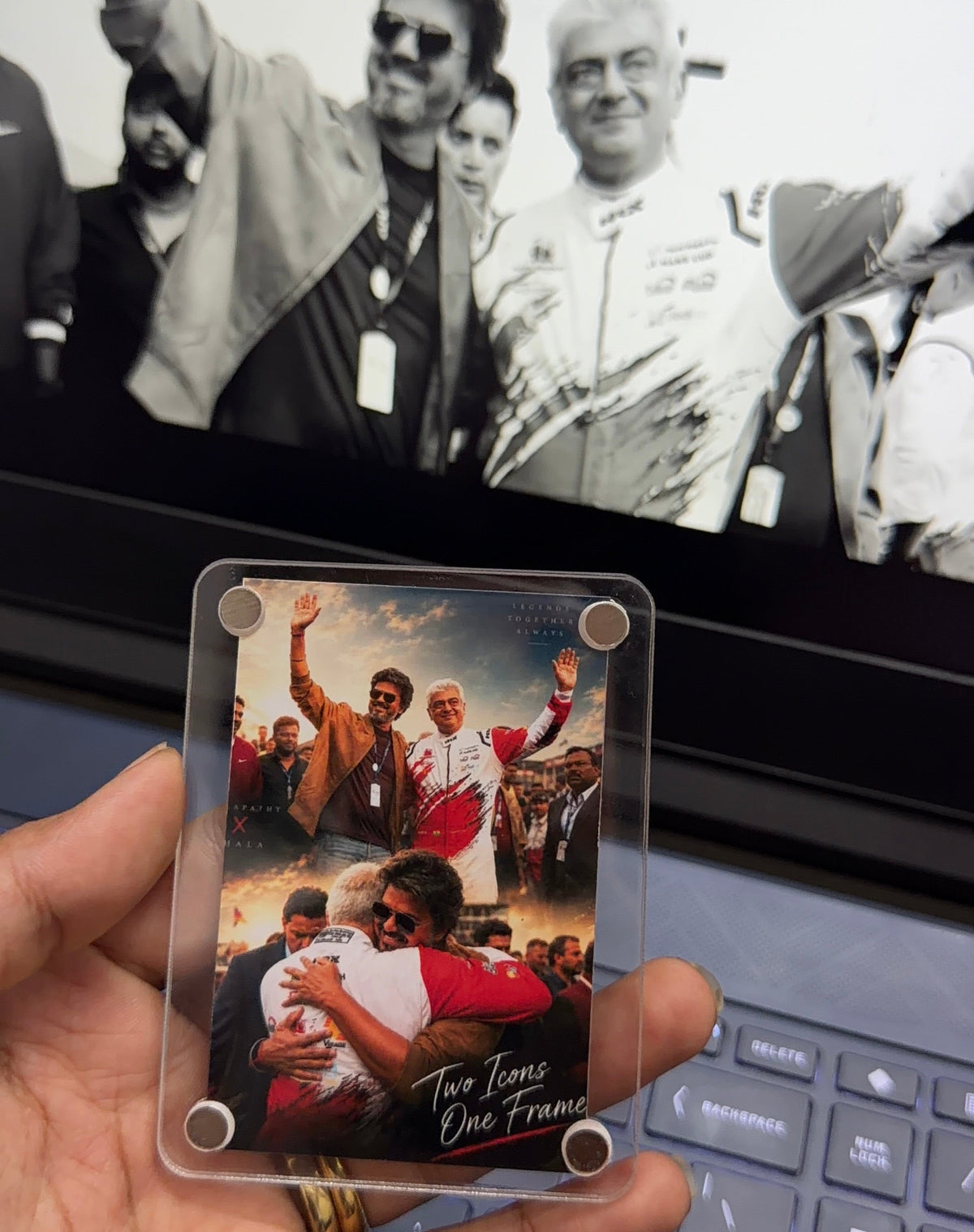THALA x THALAPATHY acrylic fridge magnet - single side
