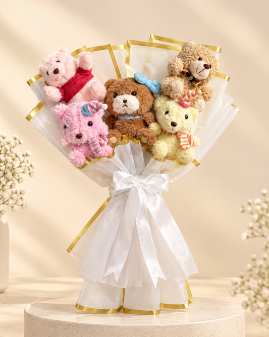 Plushie bouquet - 5 toys 🧸🎀