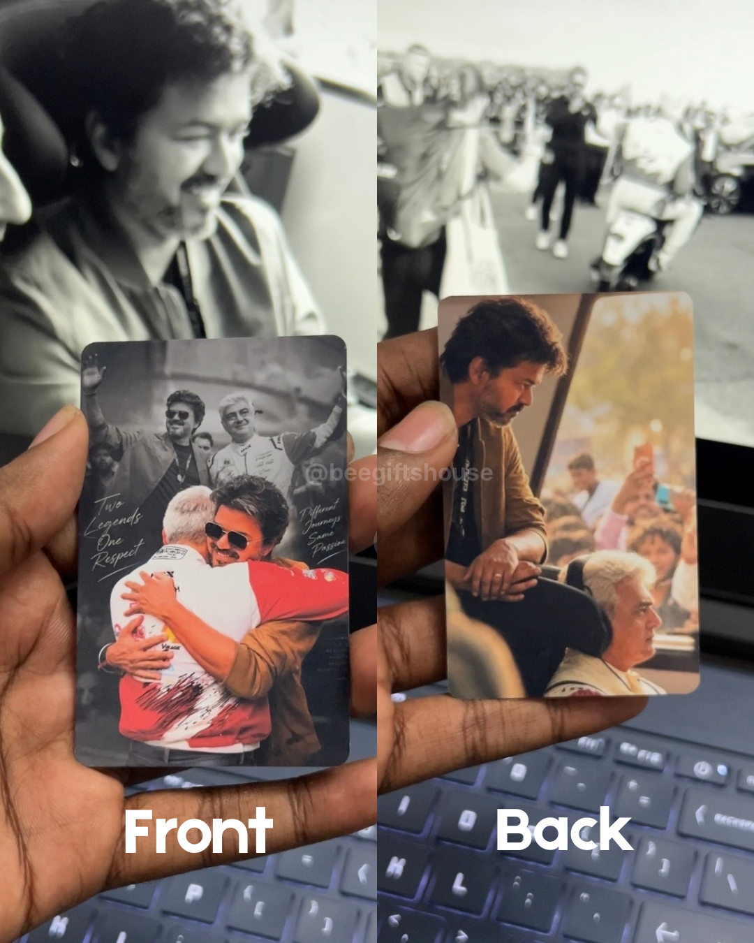 Thala thalapathy wallet card - double side