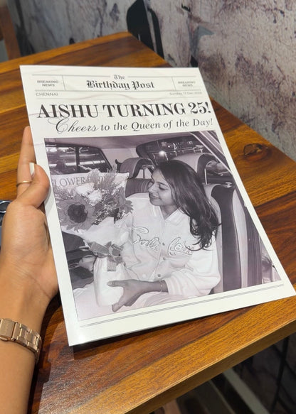 Birthday post NEWSPAPER