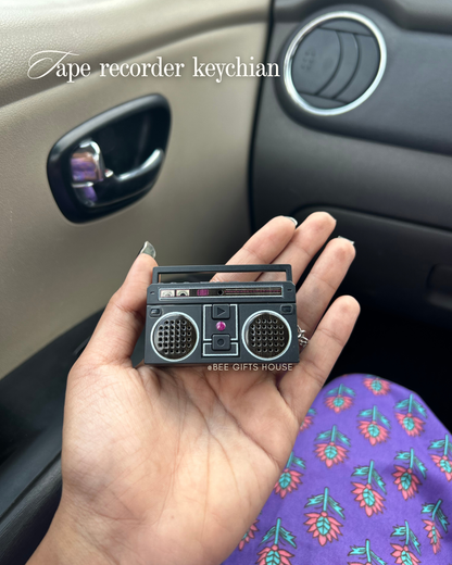 Tape recorder keychain