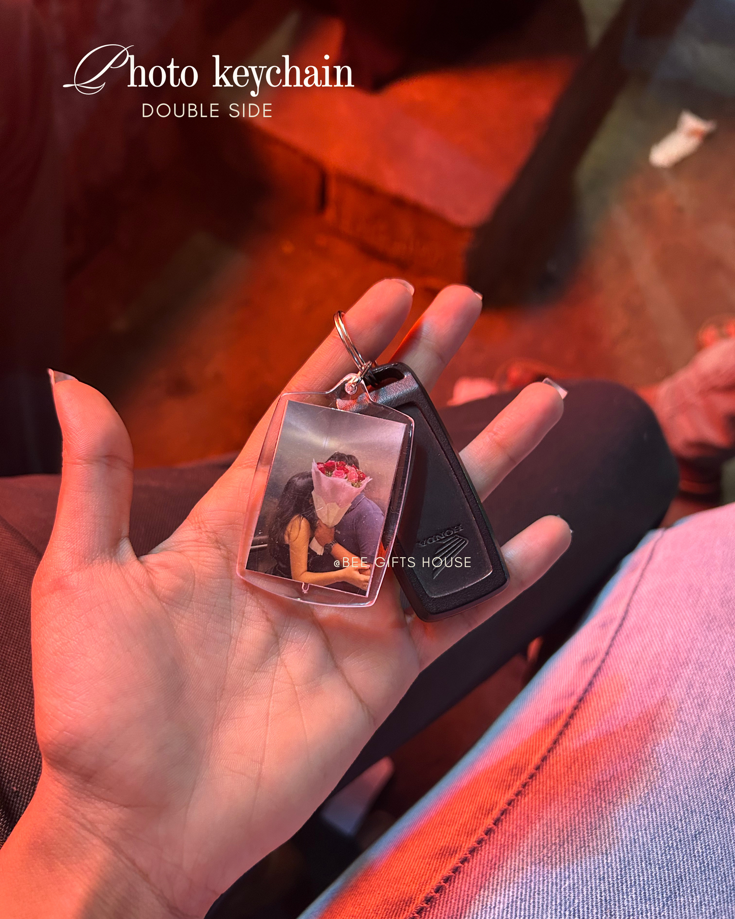 Photo keychain ( double side )