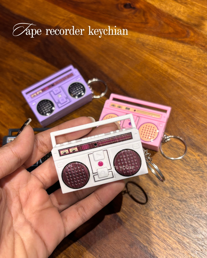 Tape recorder keychain