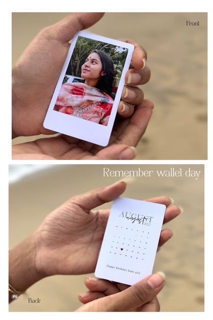 Wallet card - Remember special day