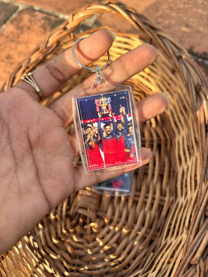 RCB DOUBLE SIDE KEYCHAIN