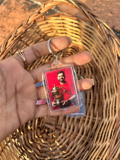 RCB DOUBLE SIDE KEYCHAIN
