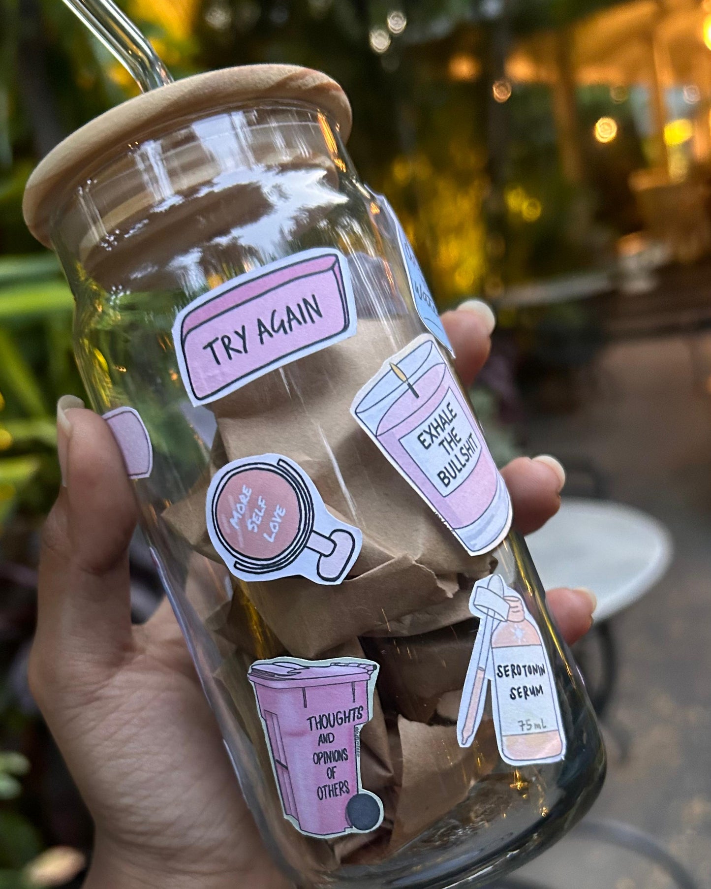 Self love coffee jar