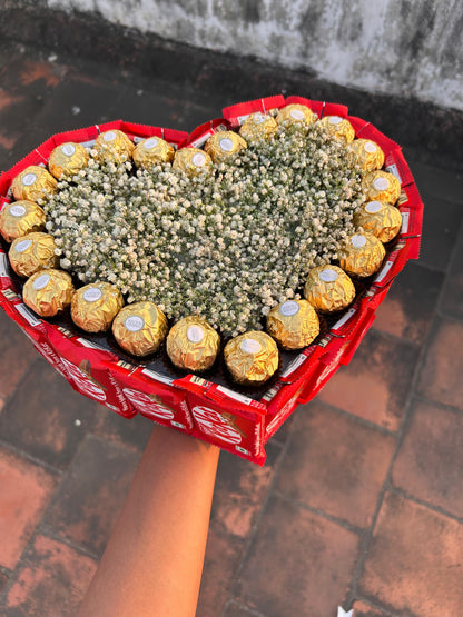 Heart chocolate bouquet