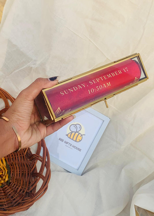 Luxury invitations scroll