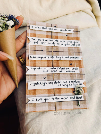 Handcrafted love note