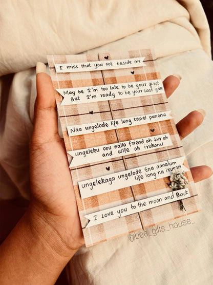 Handcrafted love note