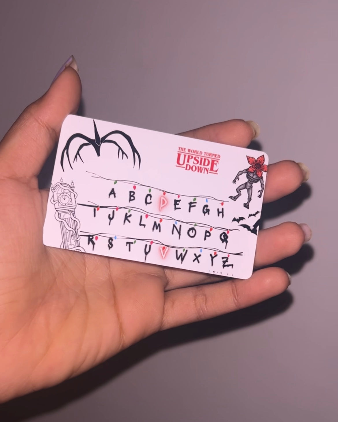 Stranger things - hidden name wallet card