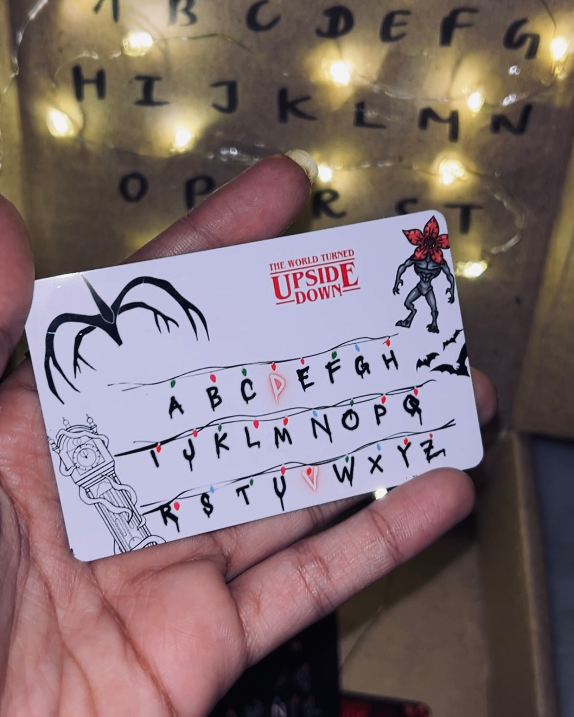 Stranger things - hidden name wallet card