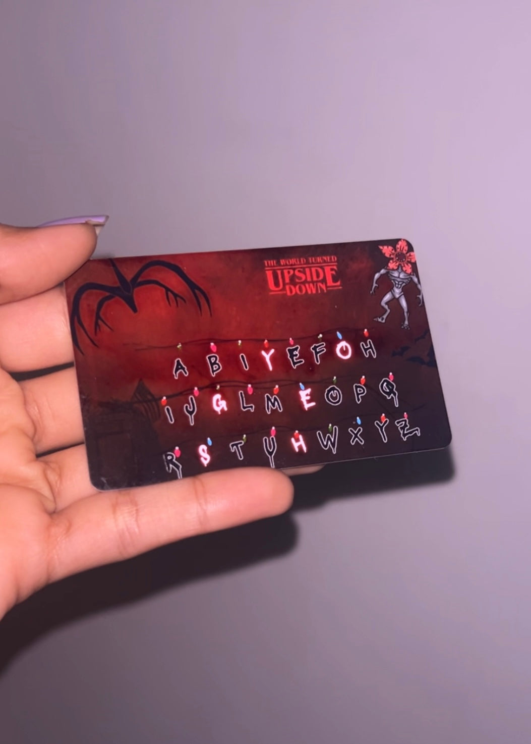 Stranger things - hidden name wallet card