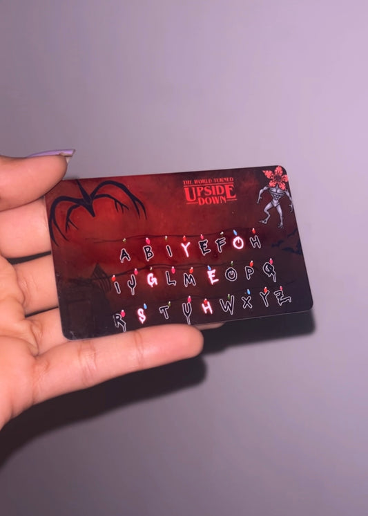 Stranger things - hidden name wallet card