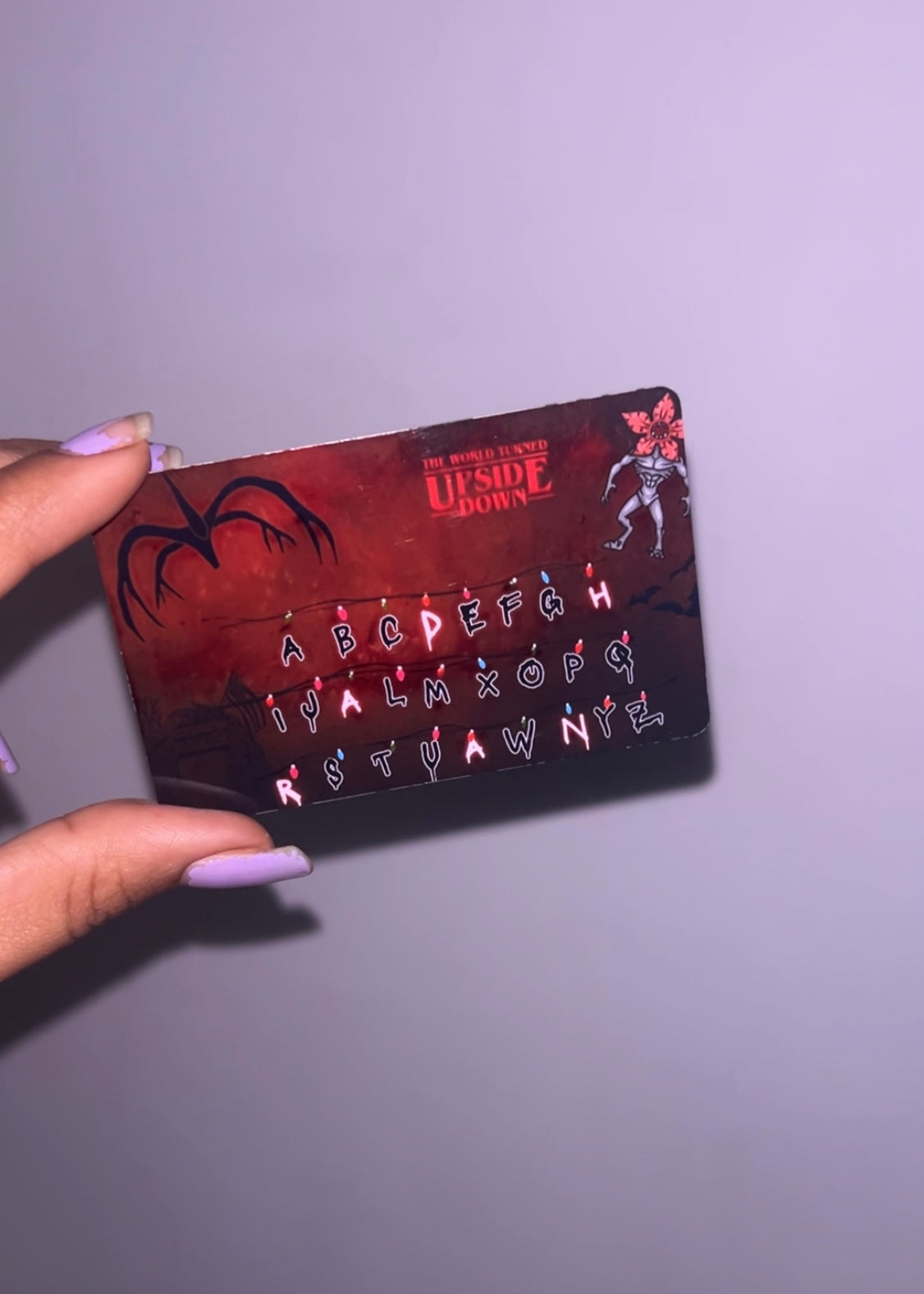 Stranger things - hidden name wallet card